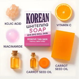 DURRELL Korean Whitening Soap - Men & Women Beauty Brightening Bar (2 x 100 g)
